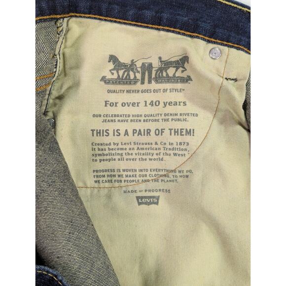 Levi's 569 Loose Straight Denim Shorts 38W 12L (Labeled 36W) 100% Cotton - Picture 5 of 13